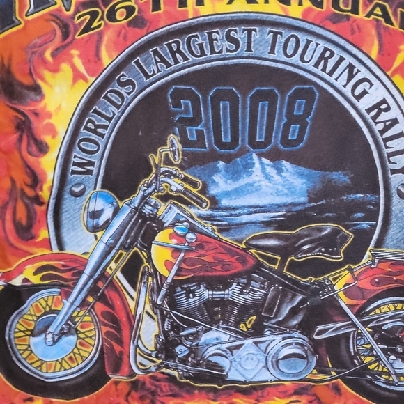 NFL Americade Lake George 2008 26th annual Motorcycle Rally Shirt large - Picture 6 of 7
